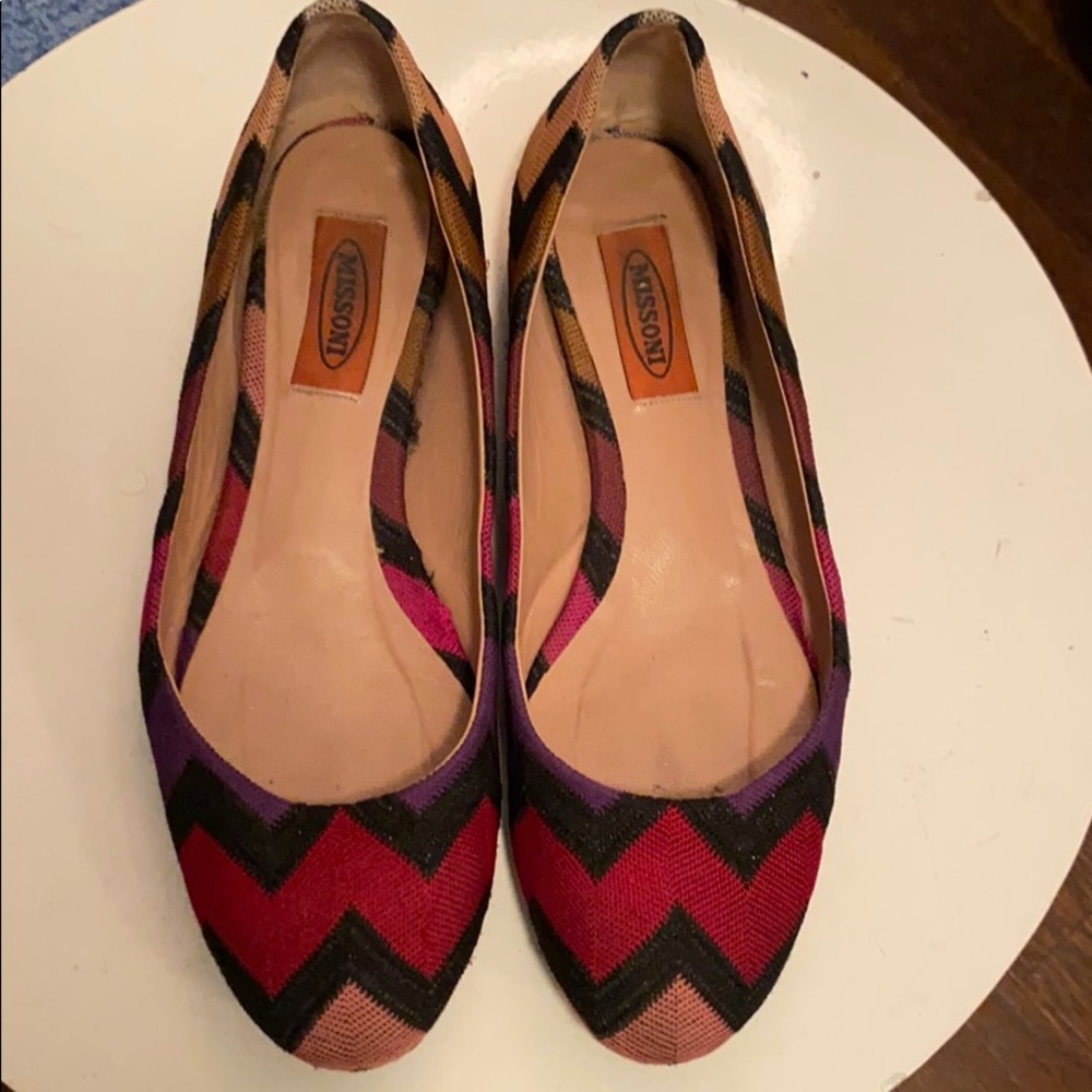 Gorgeous comfortable Missoni ballet flats size 9